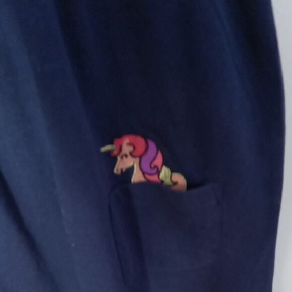 NWT Lily & Dan Girls Size Medium Navy-Blue Girls' Dress with Rainbow and Unicorn - Picture 5 of 8